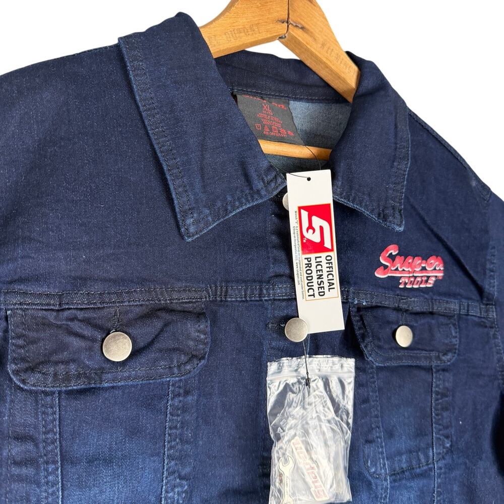 RARE Snap-on‎ Tools Denim Jacket Women’s Size XL Authentic Mechanic Racing   NWT